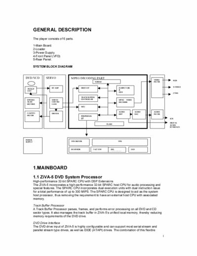 Vestel DVD-5000 Service Manual, 24 pages